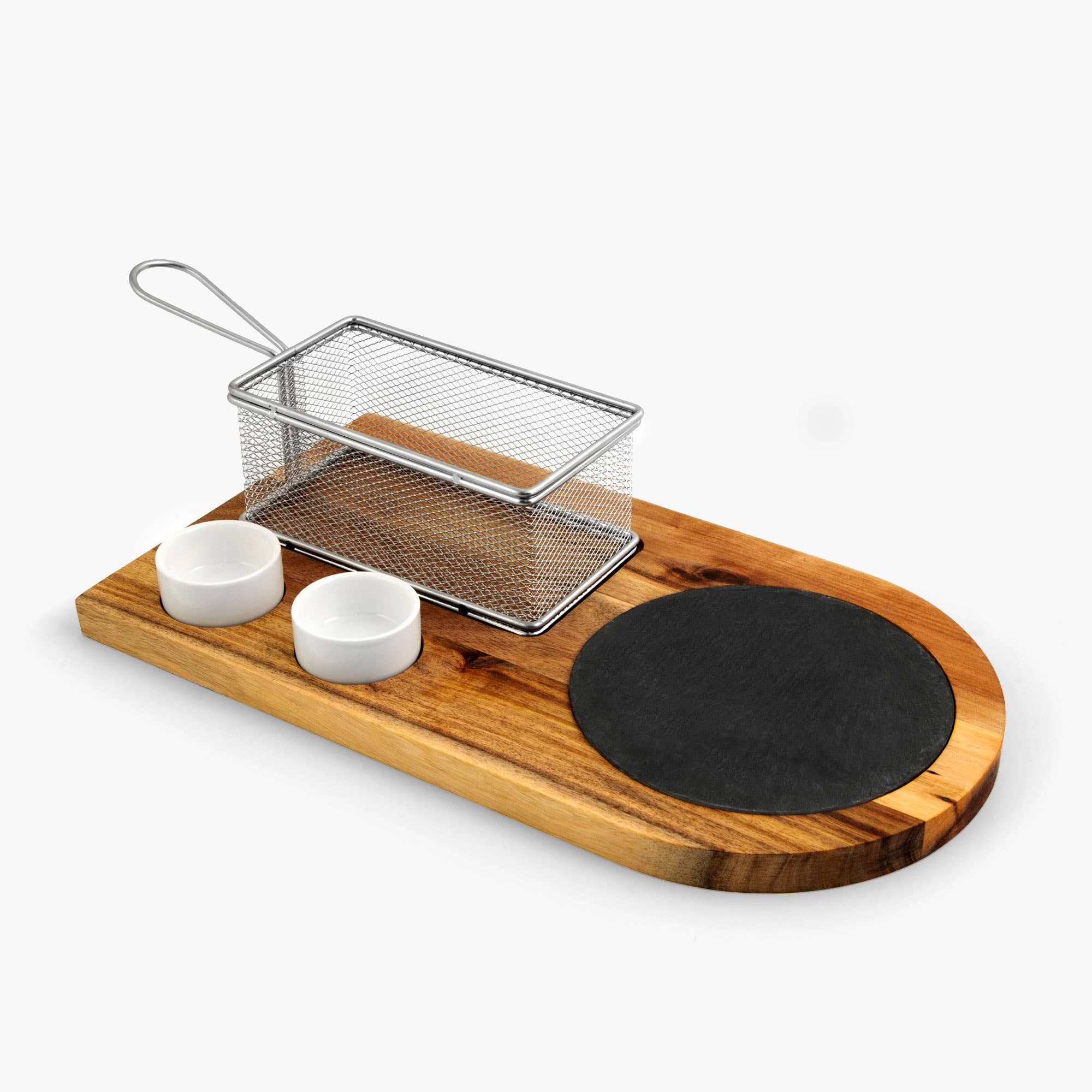 Yukon Glory - Wholesale Serving Tray - Burger and Sandwich Serving Board With Fry Basket and Cups7