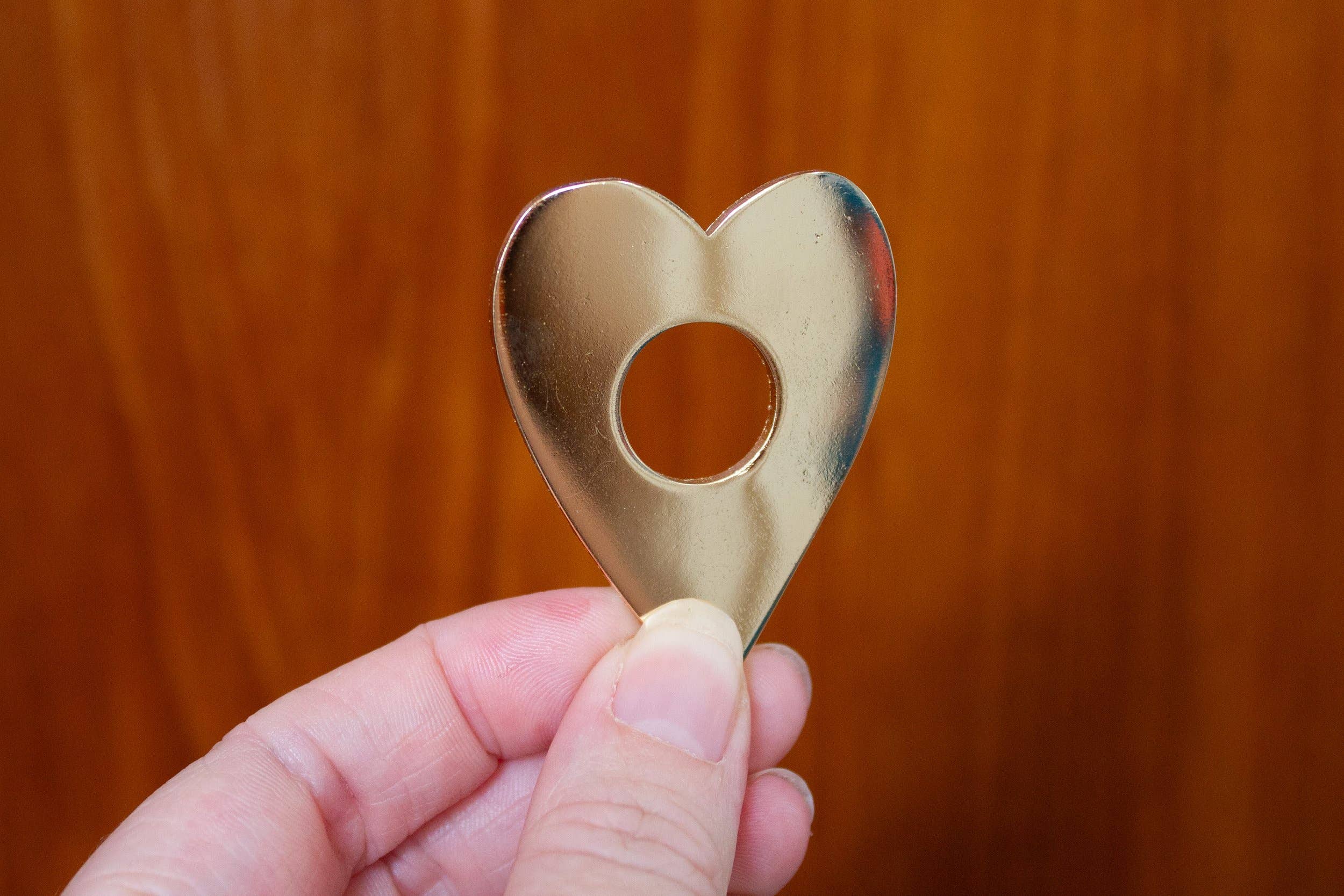 Mink - Wholesale Lapel Pin/Button - Heart shaped Button Covers2