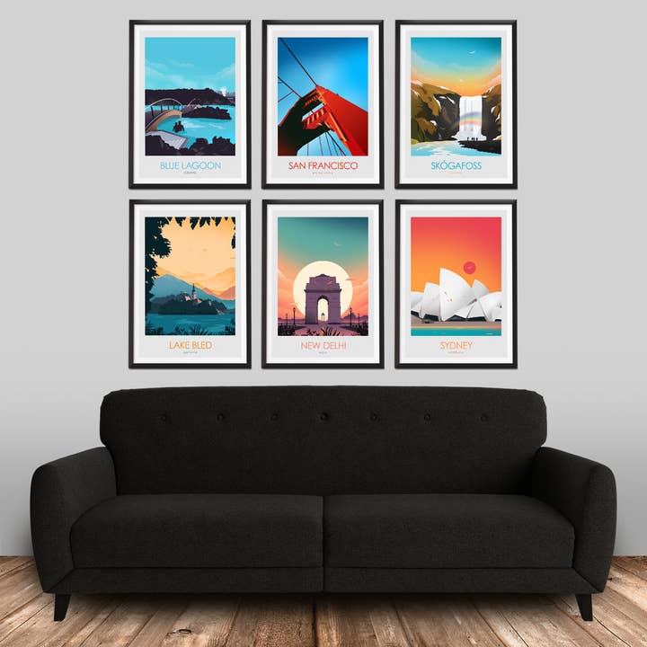 Studio Inception – wholesale Art print – San Francisco Bridge Minimalist Print2