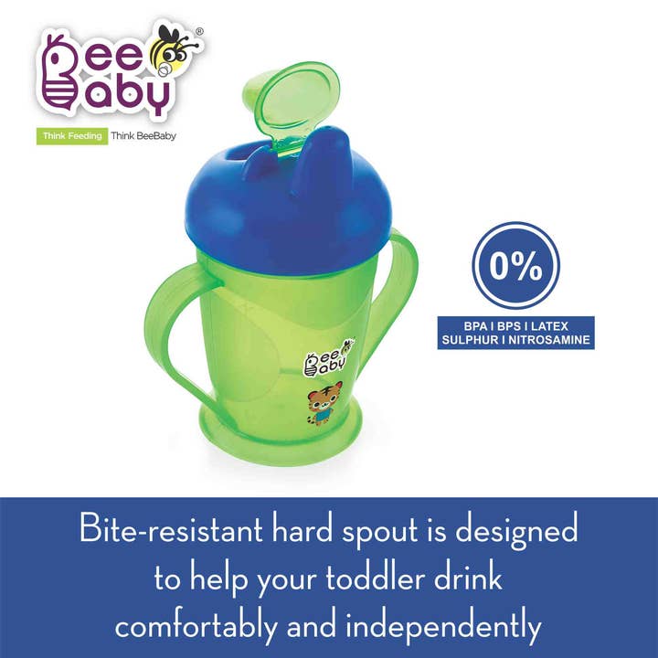 Beebaby - Wholesale Drinking Glass/Cup - Kids & Baby - Beebaby Twin Handle Sipper Double Colour 180ml / 6oz.20