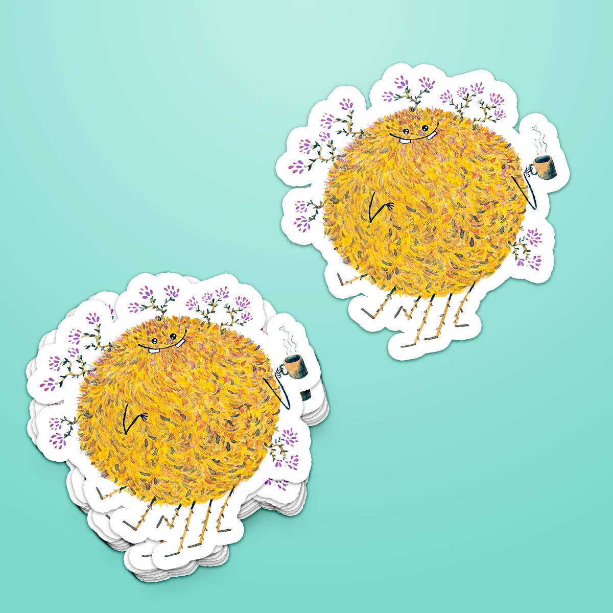 Poofy Emporium - Wholesale Sticker - Poofy Quintin 3x3 Vinyl Sticker