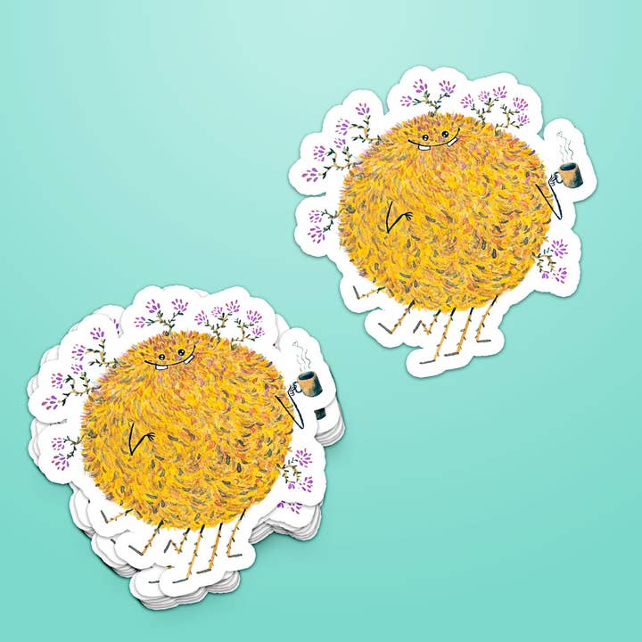 Poofy Emporium - Wholesale Sticker - Poofy Quintin 3x3 Vinyl Sticker  0