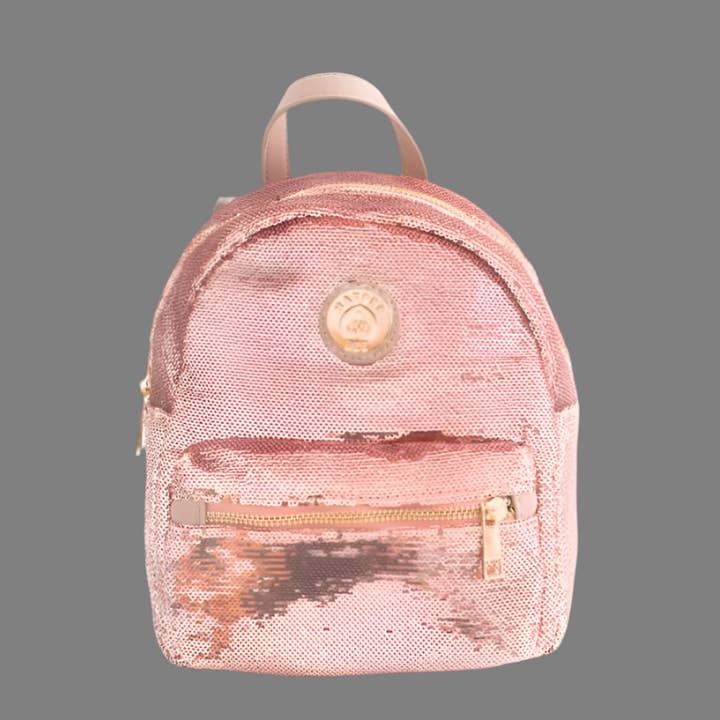 Harper Bee - Wholesale Backpack – Child - BACKPACK - SEQUIN ROSE GOLD1