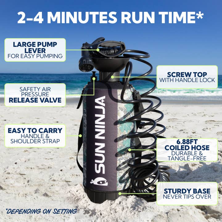 Sun Ninja - Wholesale Beach Accessories - Portable Shower - 2.1 Gallon4
