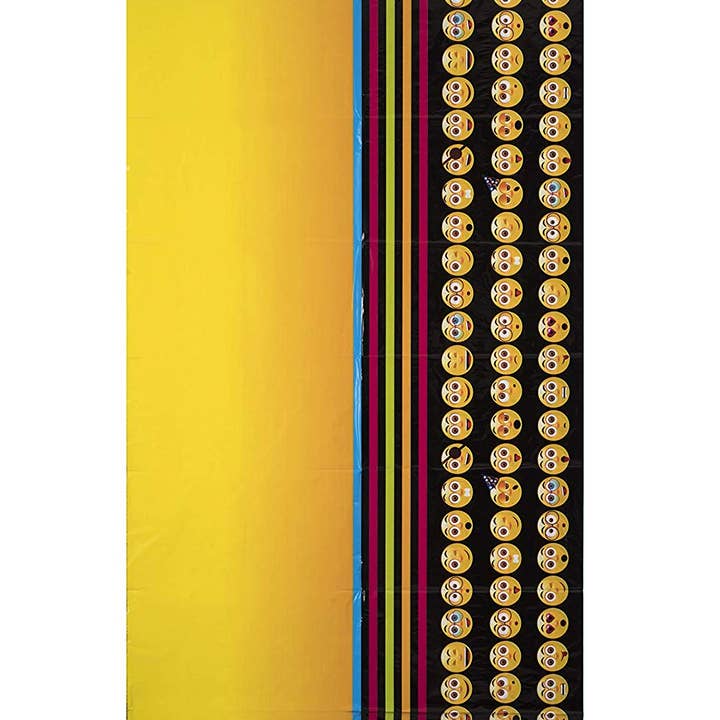 Hammont - Wholesale Disposable Table Cover/Runner - Emoji Party Supplies Tablecloth 54" 108" 4 Pack1