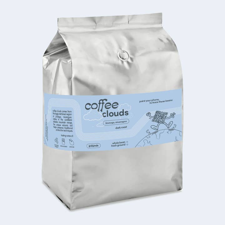 Coffee Clouds Beans (5lb Bag) for wholesale by grounds