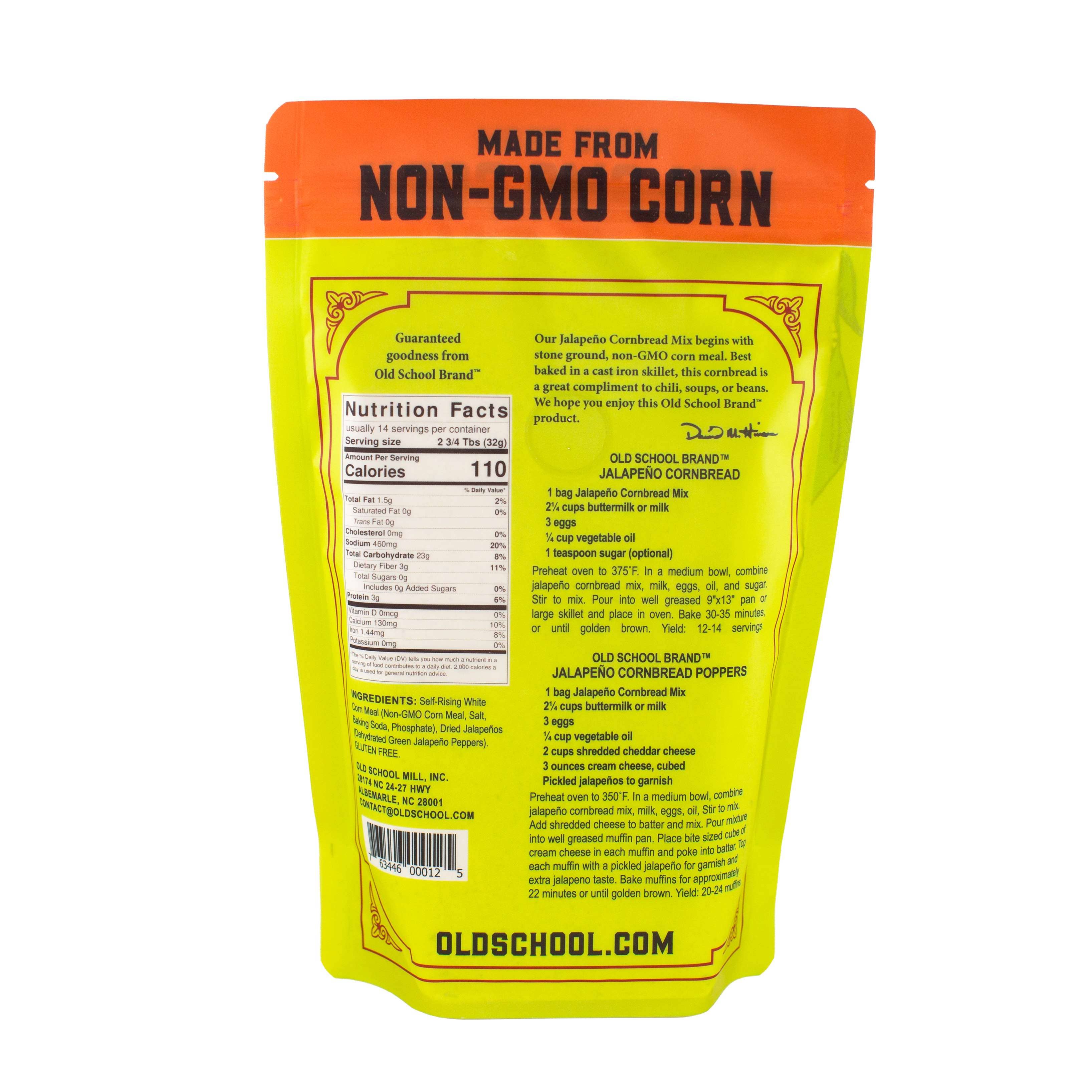 Old School Brand™ - Wholesale Cornbread Mix - Jalapeno Cornbread Mix2