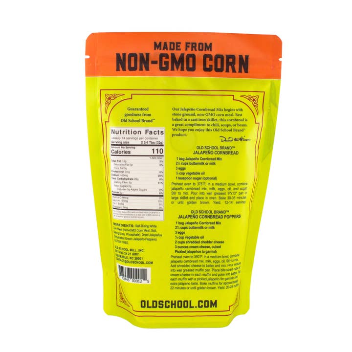 Old School Brandâ„¢ - Wholesale Cornbread Mix - Jalapeno Cornbread Mix2