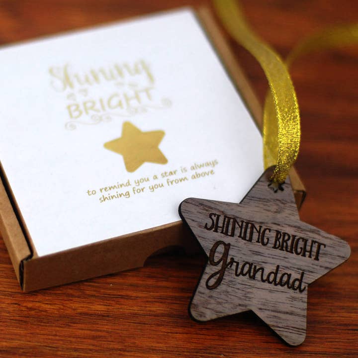 Shining Bright Grandad Memory Decoration for wholesale by Afewhometruths