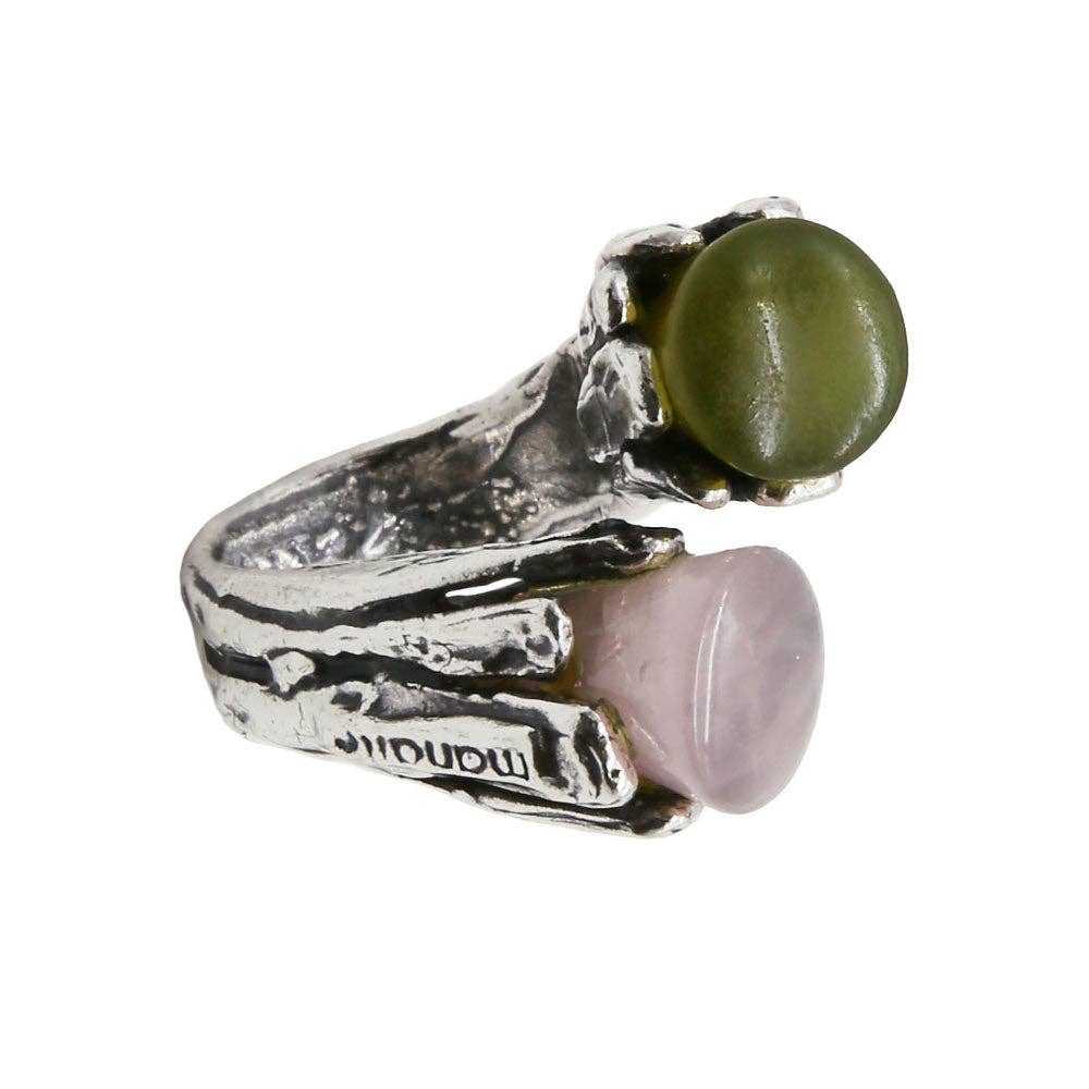 Mandile Gioielli - Wholesale Cocktail/Statement Ring - Silver ring with semiprecious stones (AR030)12