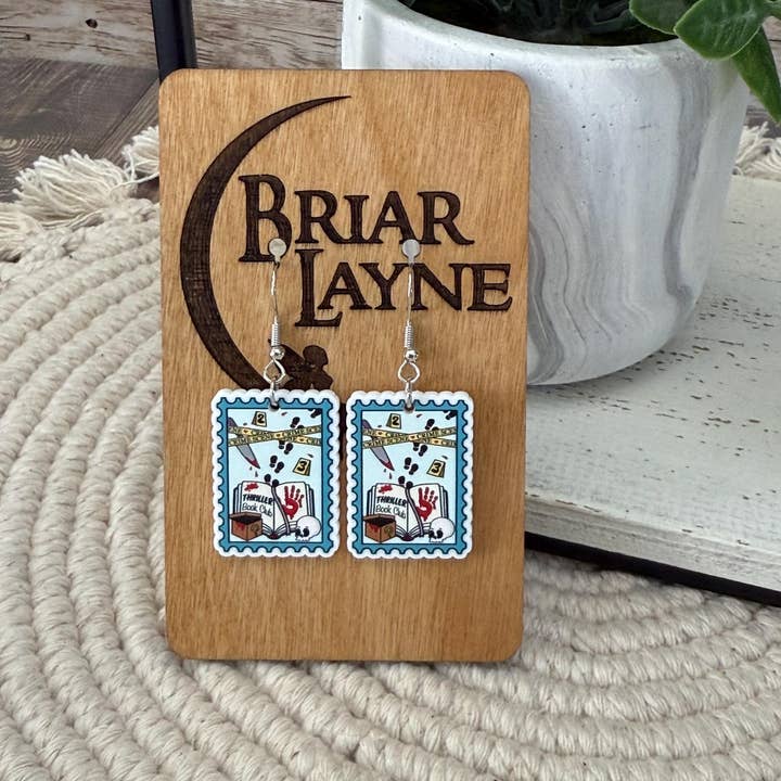 Briar layne - Wholesale Dangle Earrings - True Crime & Mystery Book Club Earrings1