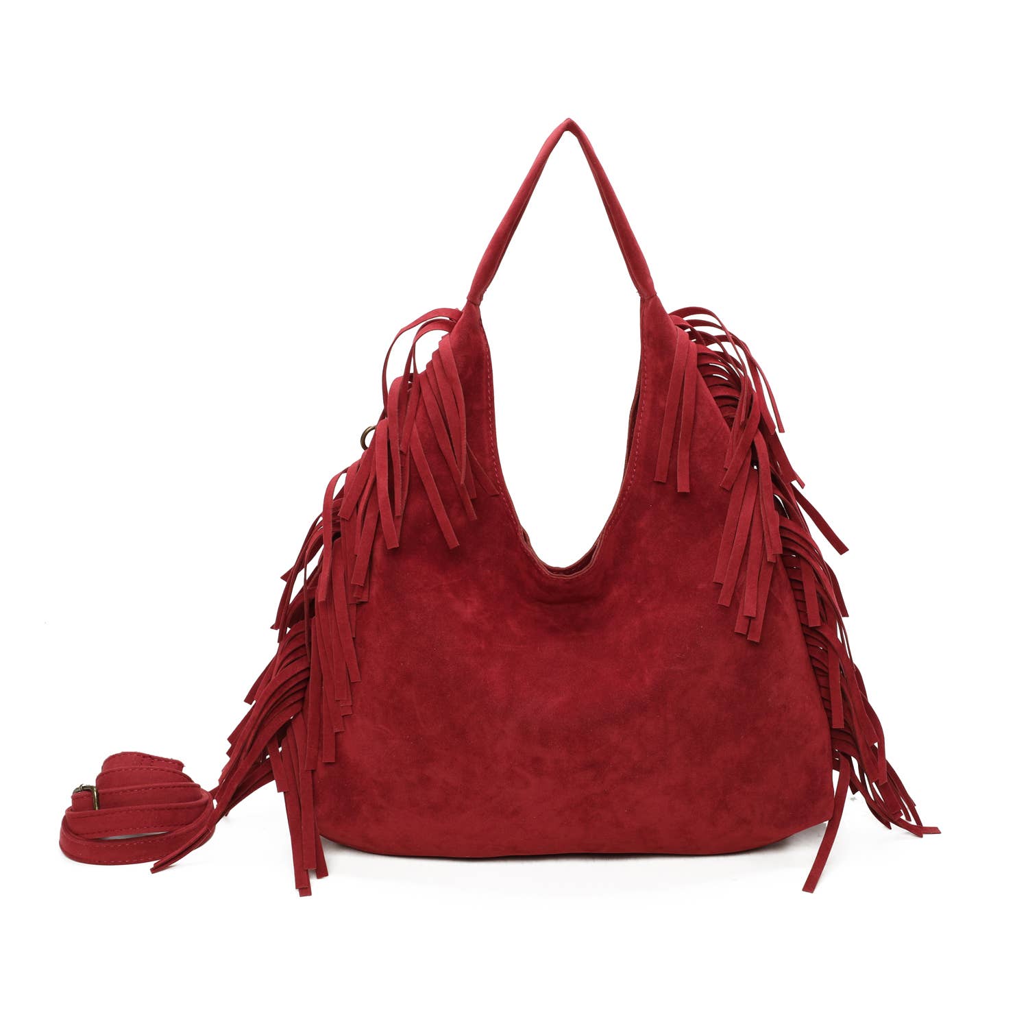 INES DELAURE - Wholesale Shoulder Bag - Women's - Soft tote with fringes0