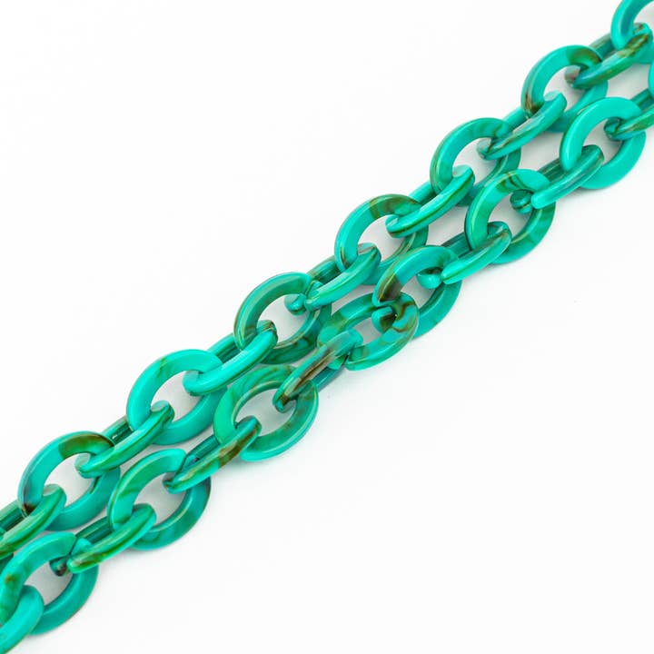 Tropical Turquoise Crossbody Phone Chain for wholesale by Miami Chains & Co.