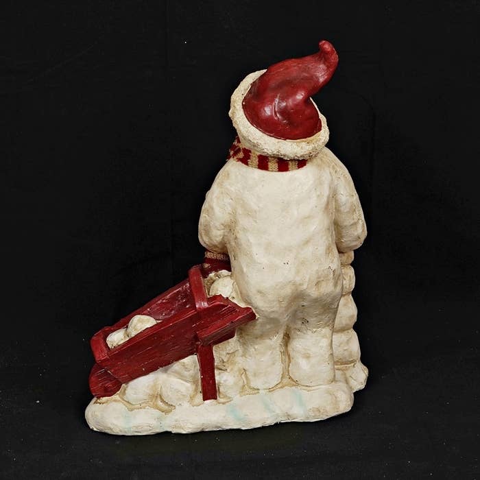 Impressive Enterprises, Inc. - Wholesale Christmas Decoration - M2837- 12"x 16" Paper Mache Snowman w.slide-1/2pcs