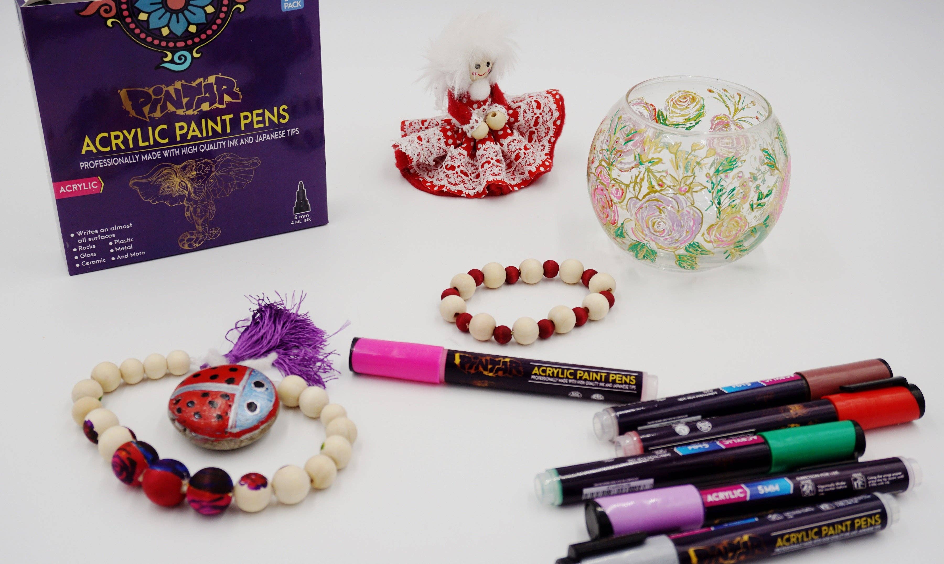 Pintar Art Supply - Vente Marqueurs - Marqueurs de peinture acrylique Pintar - Paquet de 14 avec pointes de 5 mm6