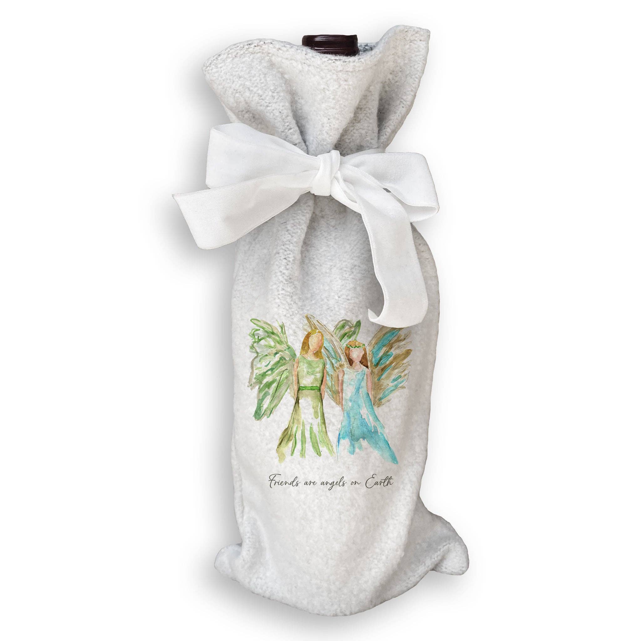 French Graffiti - Wholesale Tea Towel - Celestial Angel Friends with Friends Quote17