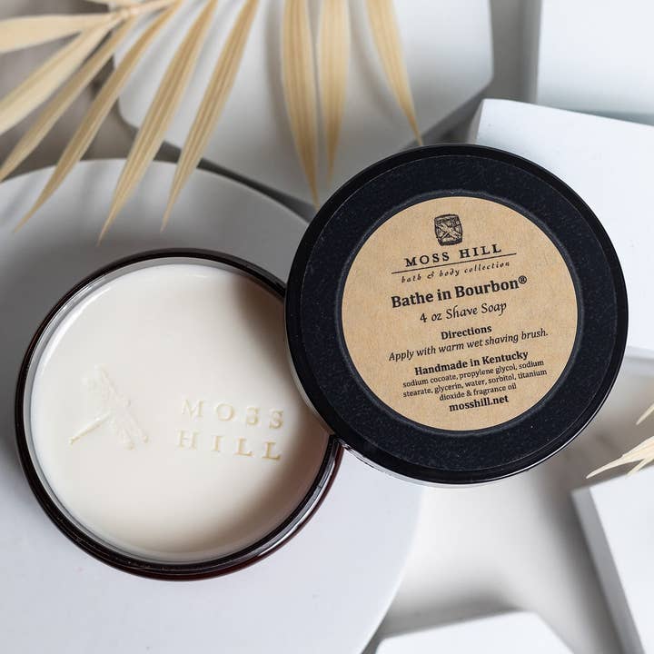 Shave Soap Jar for wholesale by Moss Hill Bath & Body Collection