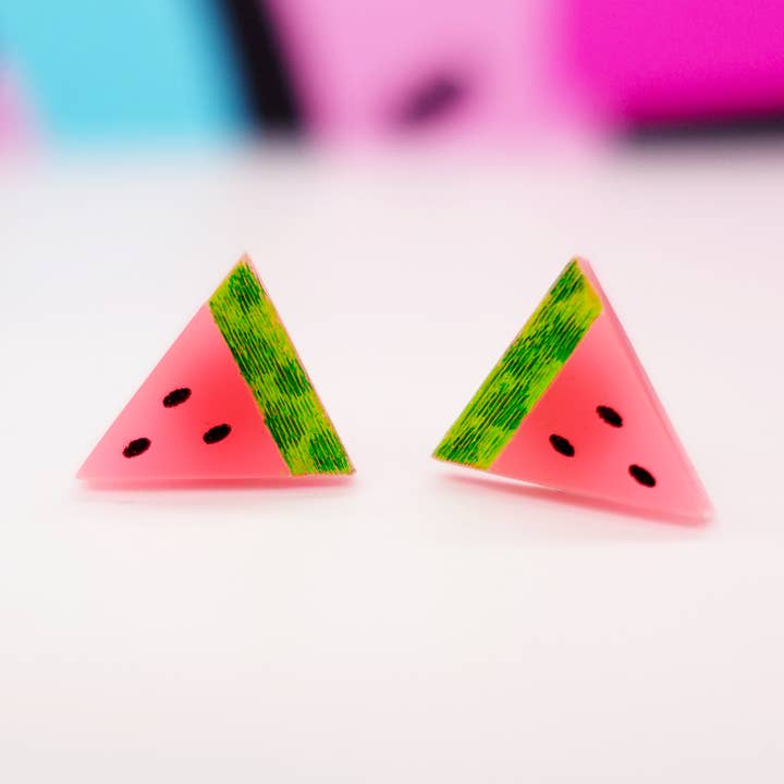 Watermelon Stud Earrings for wholesale by Silly Loaf