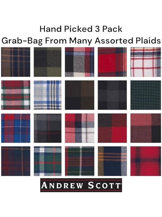 I-Wear Brands - Wholesale Button Down Shirt - Men's - 2, 3 Pack Men's Long Sleeve Button Down Cotton Flannel Shirt17