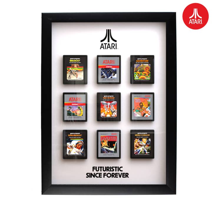 ThumbsUp! - Vendita all'ingrosso Set di decorazioni da parete - Decorazione murale 3D ufficiale Atari - Collezione di cartucce