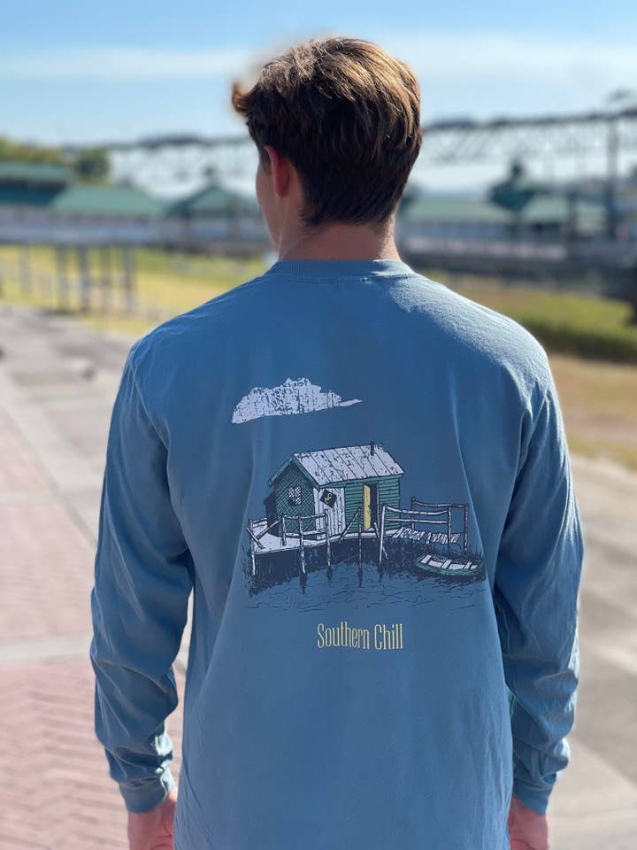 Camp Long Sleeve Tee for wholesale by Southern Chill