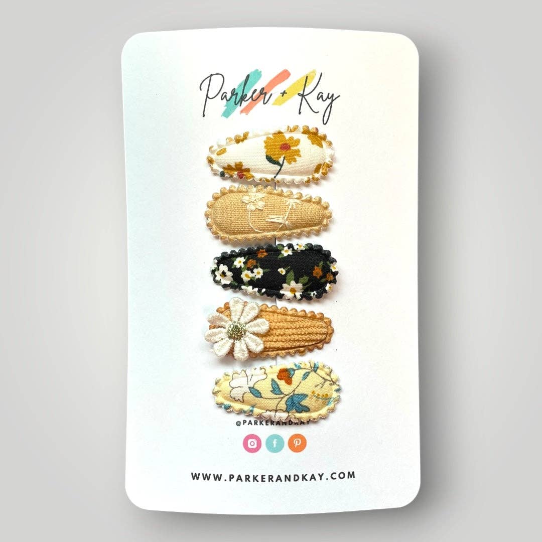 Parker and Kay Collective - Wholesale Hair Clip - Kids - Mystery Bag | Fabric Snap Clips3