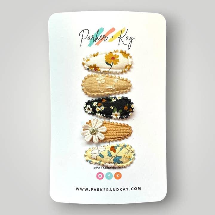 Parker and Kay Collective - Wholesale Hair Clip - Kids - Mystery Bag | Fabric Snap Clips3