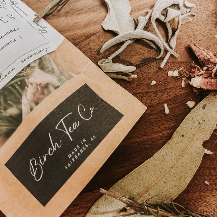 Birch Tea Co. - Vente Pots-pourris - Kit de pot-pourri à la cuisinière Vetiver Ember parfum nostalgique1