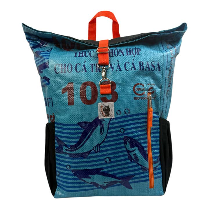 Sac à dos d'aventure classique Beadbags Ri100 bleu moyen pour la vente par BEADBAGS