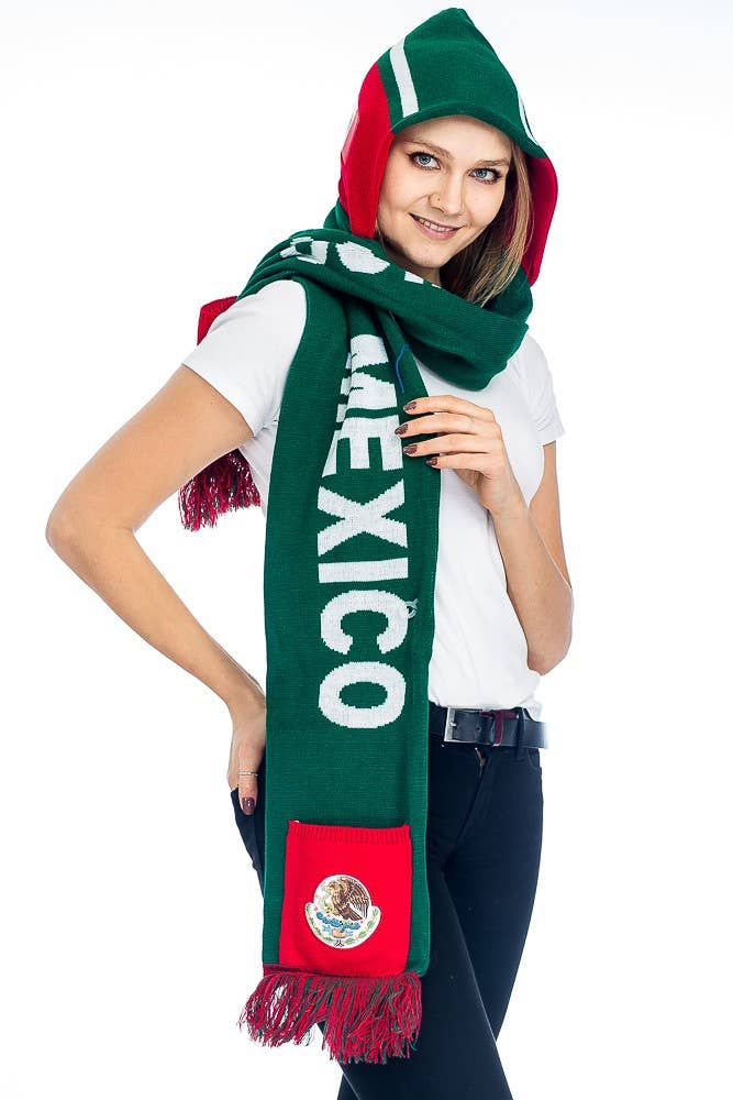 Cap Zone - Wholesale Scarf - Women's - MEXICO Team League Headwear Scarf2