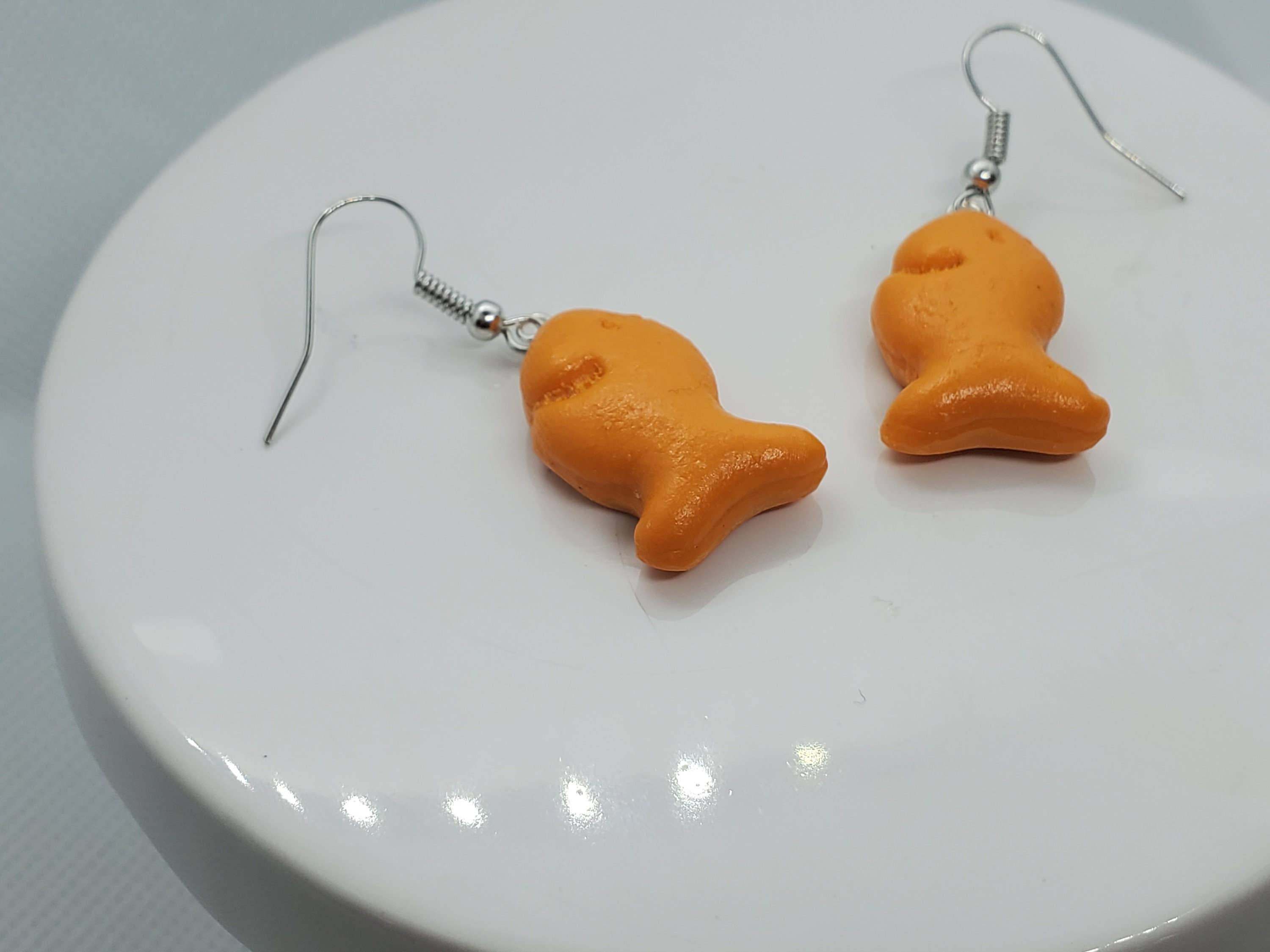 REMOVED BRAND - Wholesale Dangle Earrings - Goldfish Earrings, Fish Earrings, Snack Earrings4