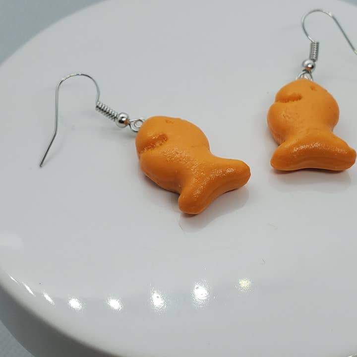 REMOVED BRAND - Wholesale Dangle Earrings - Goldfish Earrings, Fish Earrings, Snack Earrings4