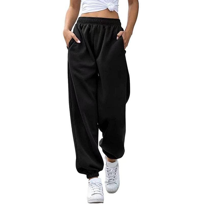 Lily Clothing - Wholesale Pants - Women's - FASHION HIGH-WAISTED CASUAL SPORTS SWEATPANTS1