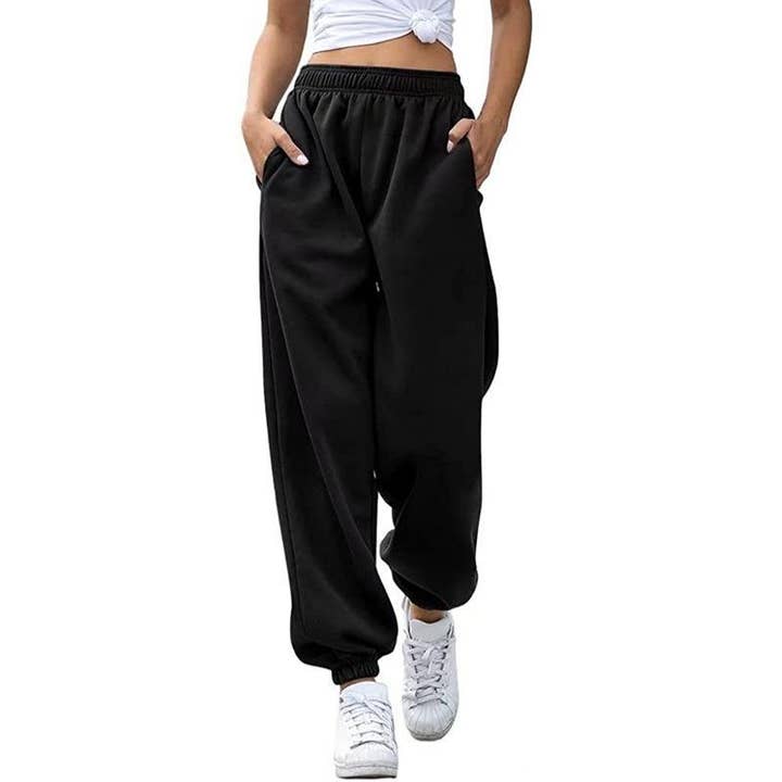 Lily Clothing - Wholesale Pants - Women's - FASHION HIGH-WAISTED CASUAL SPORTS SWEATPANTS1