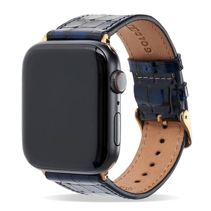 Pulsera Apple Watch Milano Blue (adaptador dorado) para venta al por mayor de GOLDBLACK