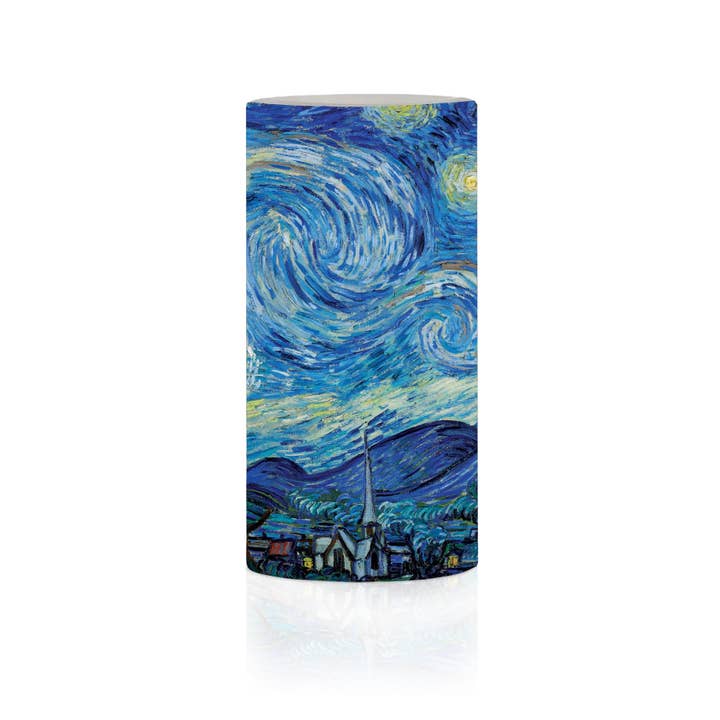 RainCaper - Wholesale Flameless Candle - van Gogh Starry Night 6" LED Candle – Battery Operated, Flickering3
