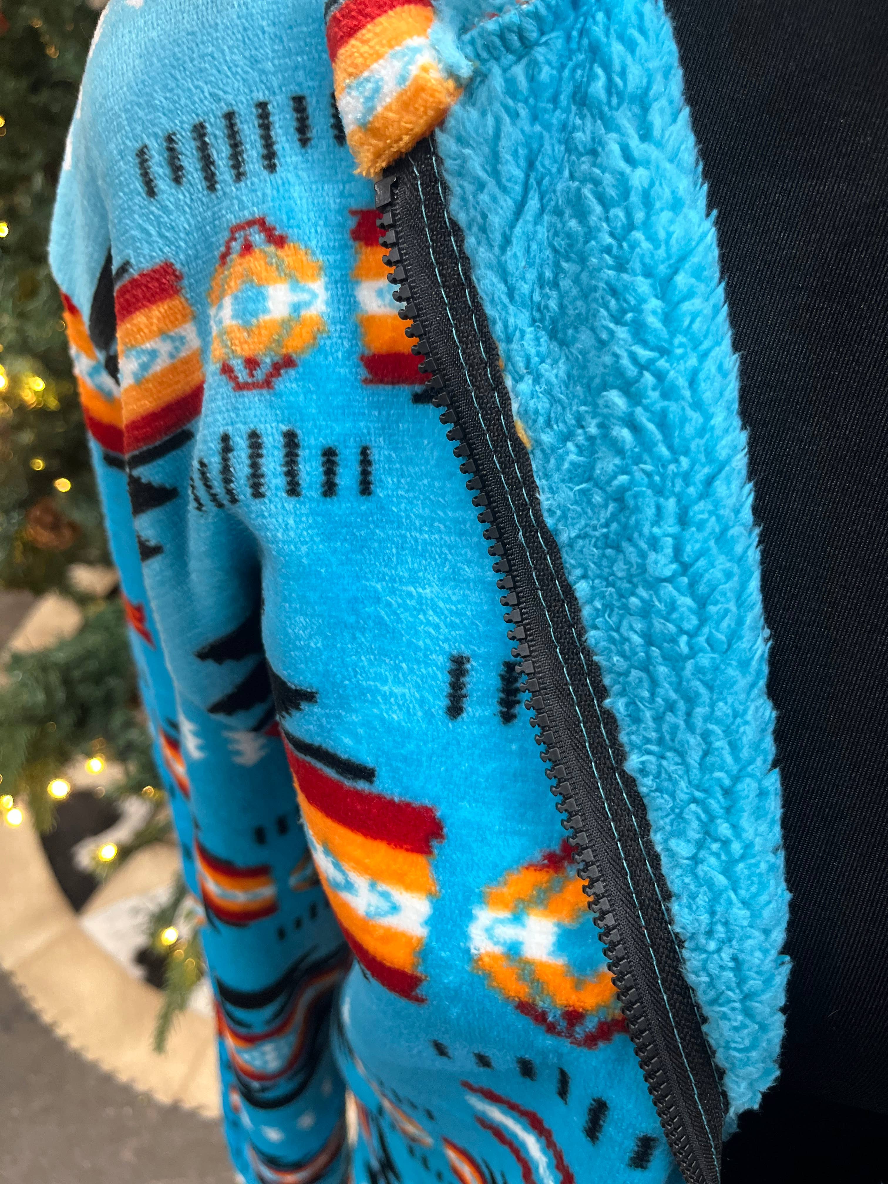 Western Linens – Engroshandel Jakke - Dame – Sherpa Navajo Jakker10