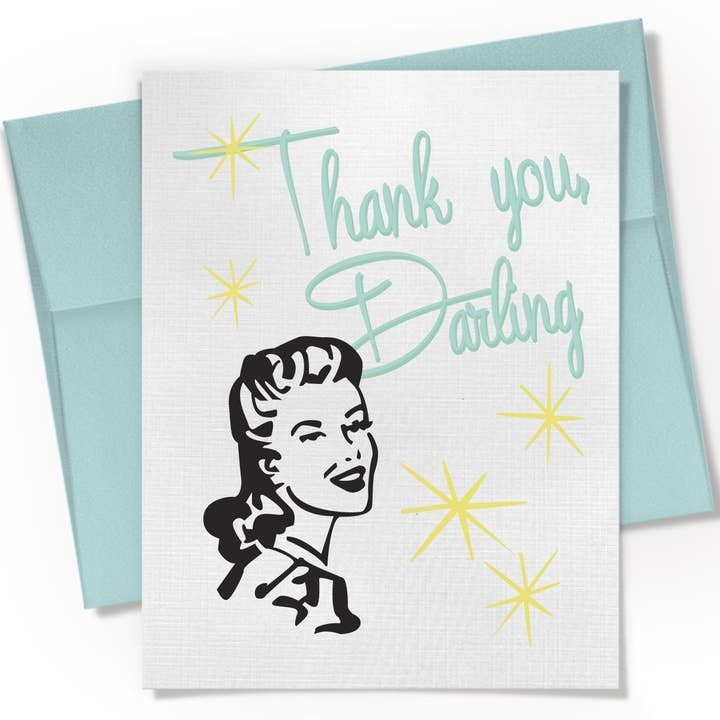 Thank You Darling Card for wholesale by Beckamade