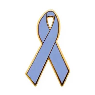 Lichtblauwe emaille bewustmakingslinten | Reversspeldjes voor wholesale door Personalized Cause