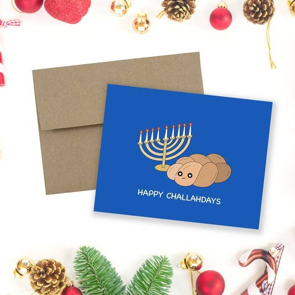 Happy Challahdays Grußkarte für den Großhandel von Angel + Hare