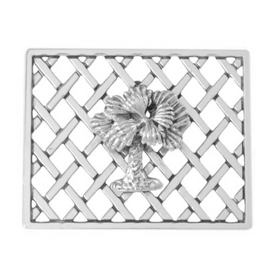 Lattice Gate with Palmetto Pin/Slide for wholesale by G2 Silver