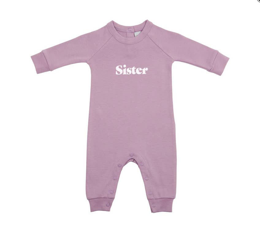 Bob & Blossom Ltd - Wholesale Jumpsuit - Baby - Violet 'Sister' All-in-One