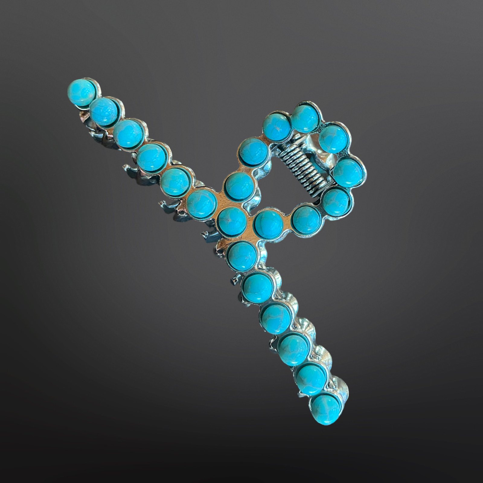 Westrian International - Wholesale Hair Clip - Women's - Faux Turquoise Claw Clip - Western Hair Clip0