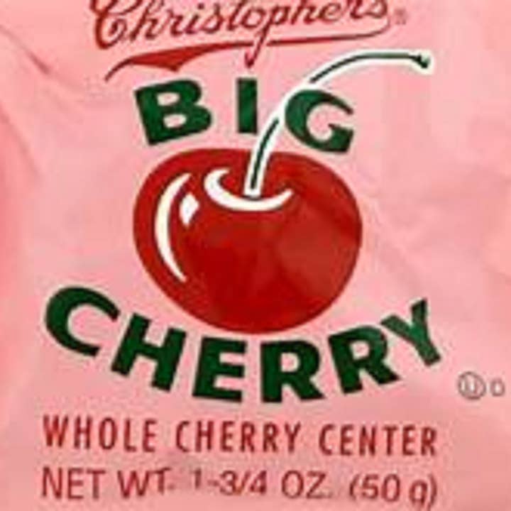 Candy Barn Express - Wholesale Chocolate Covered Sweets - Adams & Brooks - Christopher's Big Cherry Bar- 24 Ct.