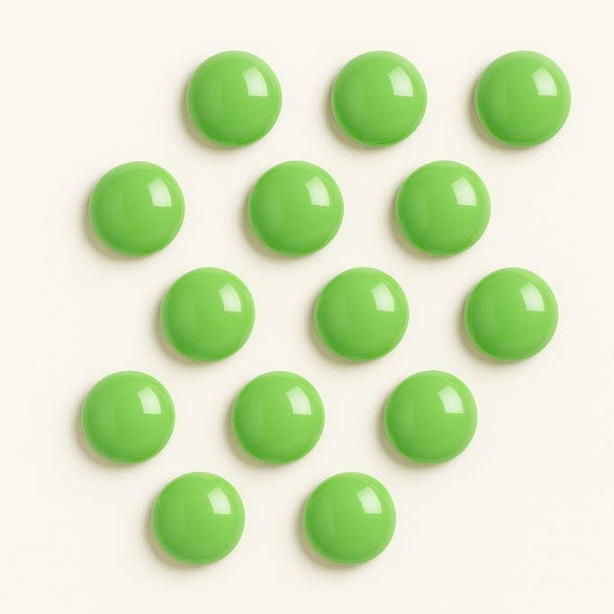 Factory Direct Craft - Wholesale Magnet - 1" Dia Mini Metal Button Magnets - Pack of 12 - Select Color13