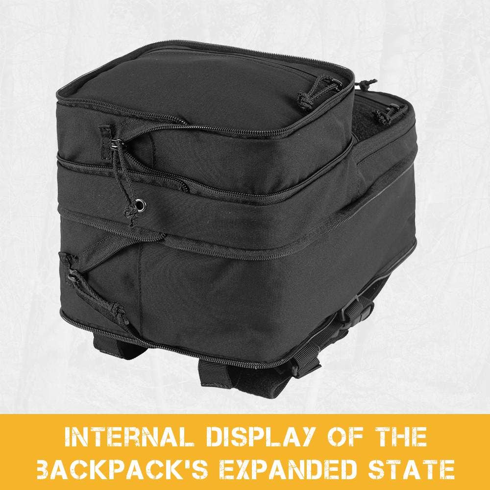 Antarctica Outdoors - Wholesale Backpack - Unisex - Votagoo D3 Flat Pack 2.0 Tactical Expandable Backpack Multi-purposed MOLLE Pack Camo12