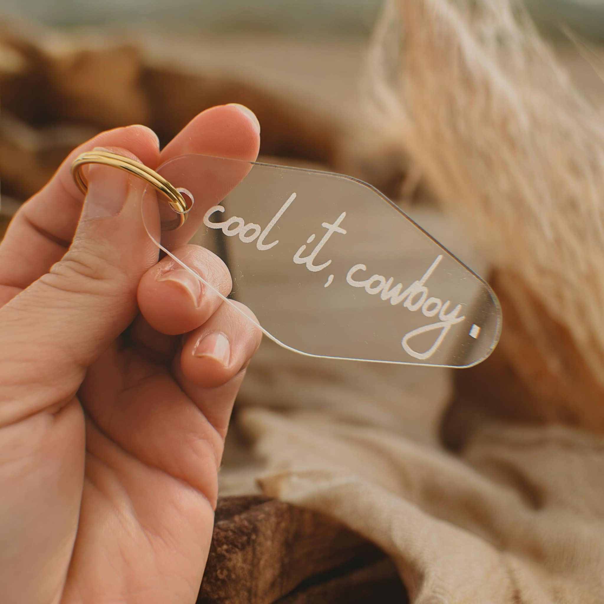 GoneWestDesigns – wholesale Nyckelring - Unisex – Cool It, Cowboy nyckelring4