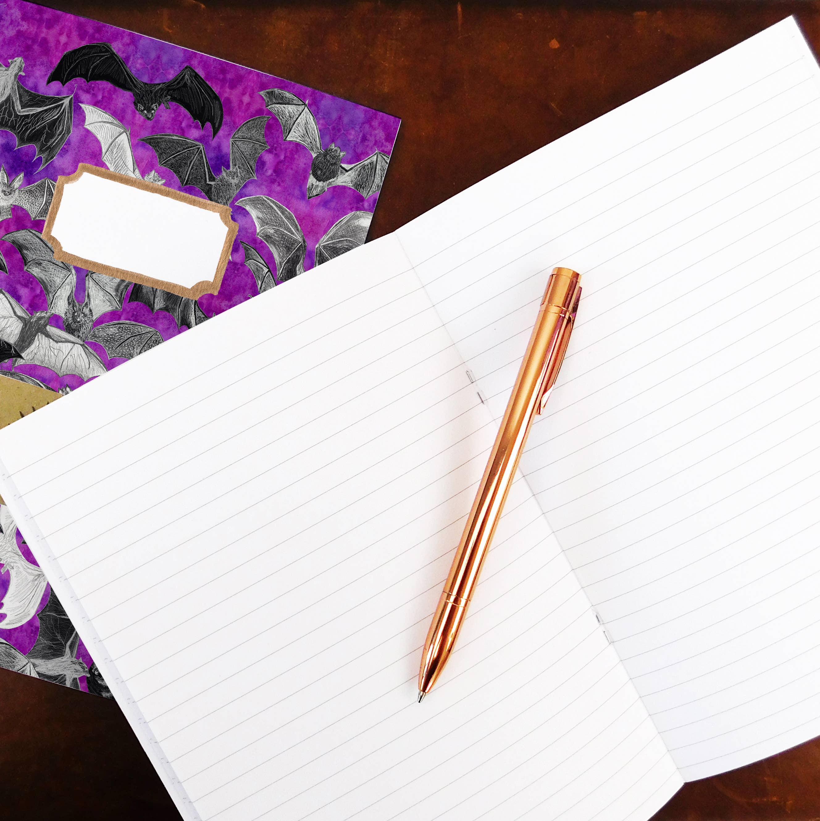 Bison Bindery – wholesale Journal/diary – Chiroptera Bat A5 Recycled Notebook - 76 Lined Pages3