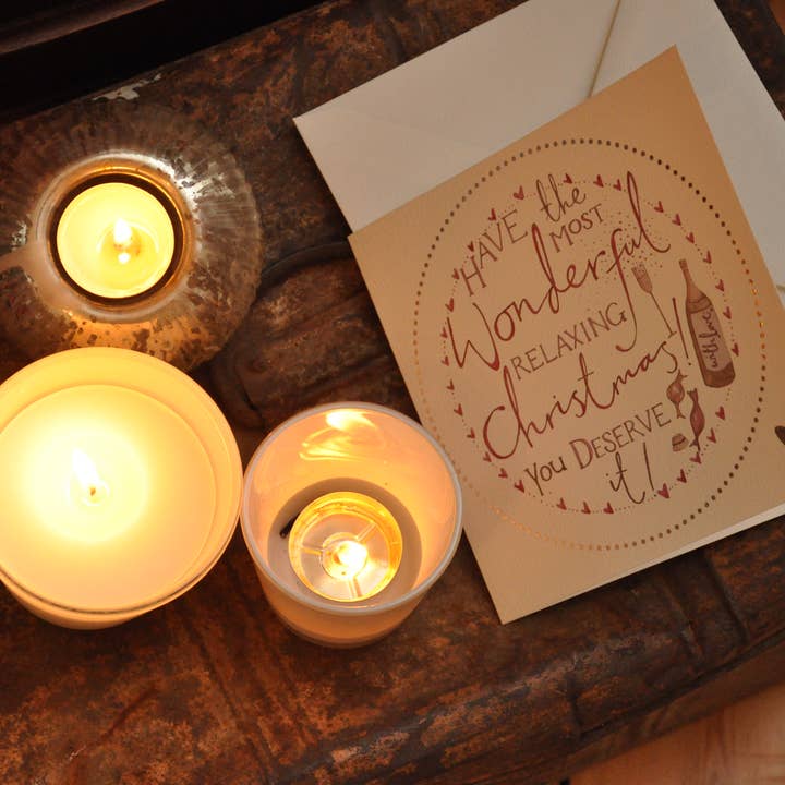 Wonderful Christmas greetings card for wholesale by Dippy egg