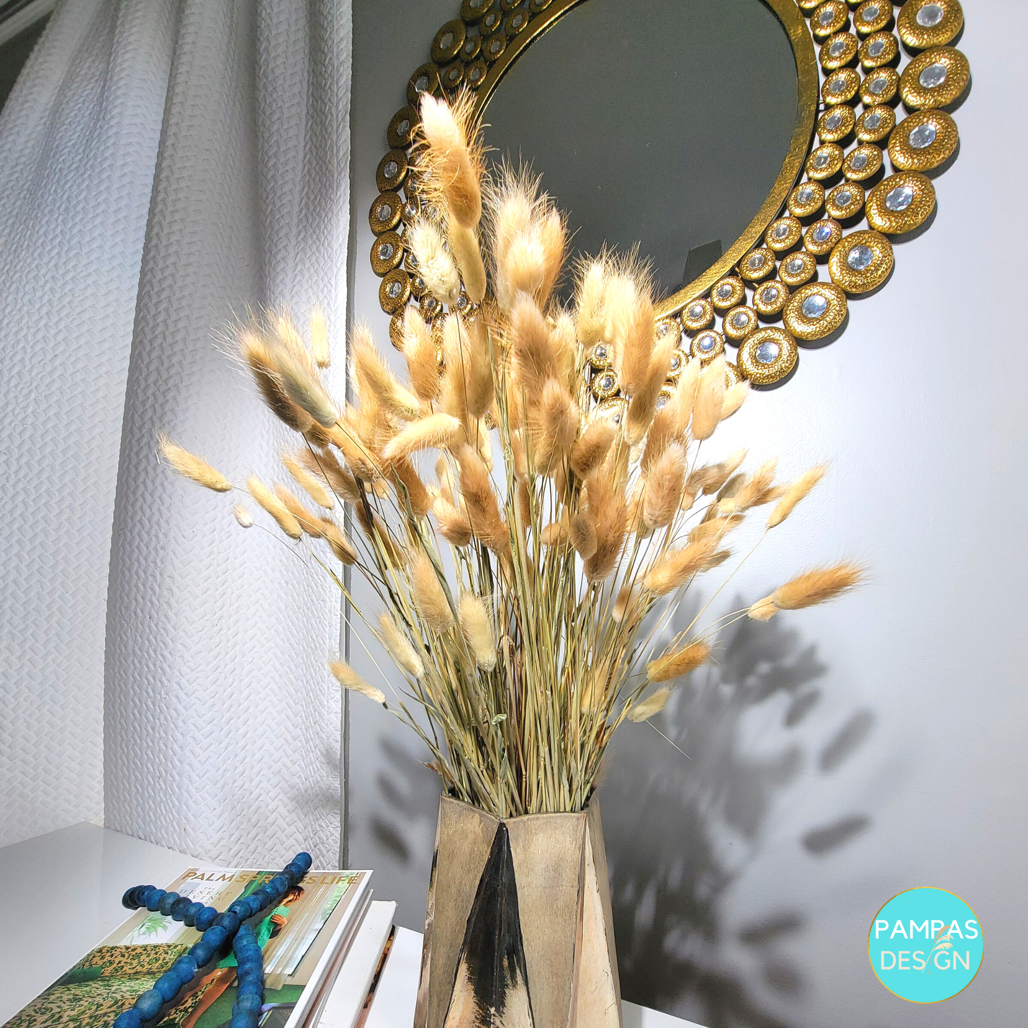 Pampas Design – Engroshandel Tørrede/pressede blomster – Bunny Tails Natural 60 Stængler6